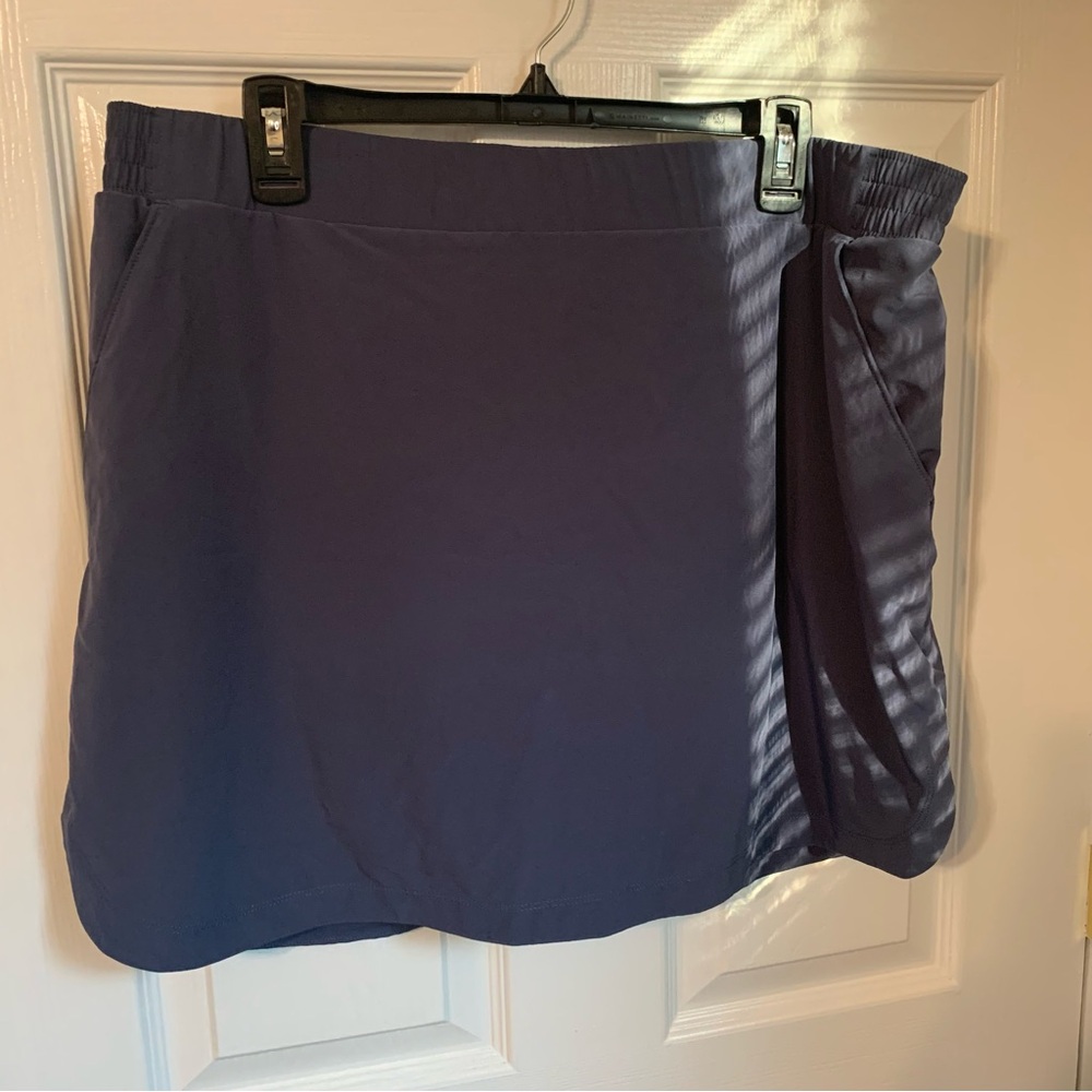 Calia xxl dusty blue Athletic Skort w/pockets 19” waist 17.5 length